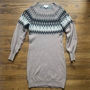 LOFT Fair Isle sweater dress